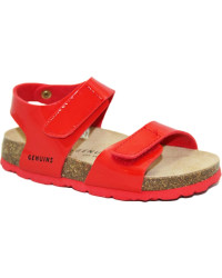 Czerwone Sandały Dla Dziewczynek Na Rzepy Genuins Jean Bio Charol Rojo II gatunek