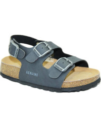 Chłopięce Czarne Sandały Na Lato Genuins Congo Bio Natur Gris II gatunek