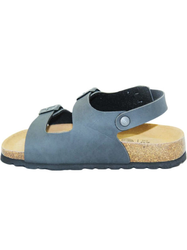 Chłopięce Czarne Sandały Na Lato Genuins Congo Bio Natur Gris II gatunek