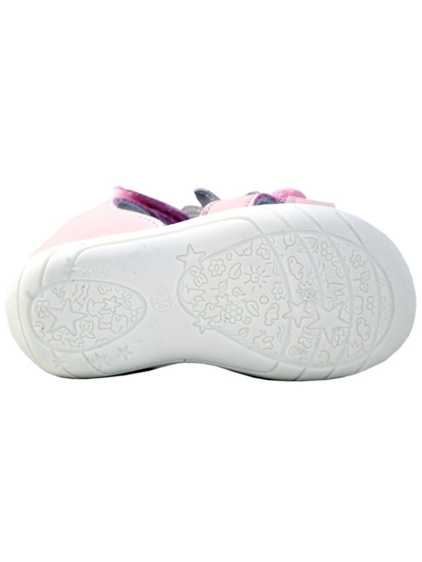 Sandały Buty Bartek w-51064/pe4 Dziewczęce Sandały na Rzepy z Kokardką