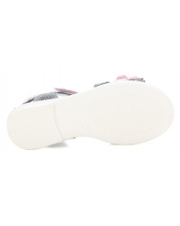 Sandałki dla dziewczynek na lato z odpinaną kokardą Bartek w-36182/1g7