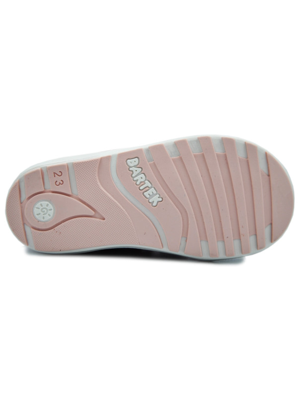 Półbuty dla dziewczynki na jesień z małpką różowe Bartek w-71734/0zp