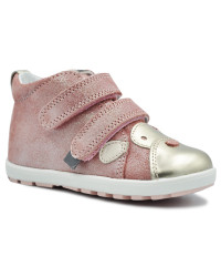 Półbuty dla dziewczynki na jesień z małpką różowe Bartek w-71734/0zp