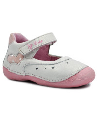 Elastyczne Półbuty Ze Skóry Naturalnej Dla Dziewczynek DD STEP 015-199