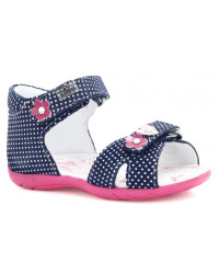 Dziecięce sandałki w kropki do nauki chodzenia Bartek t-11794/1mp II gatunek