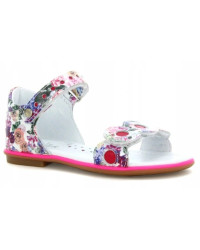Sandały Buty Kolorowe Sandały na Rzep dla Dziewczynki Bartek t-16167/1g