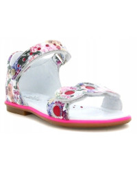 Sandały Buty Kolorowe Sandały na Rzep dla Dziewczynki Bartek t-16167/1g