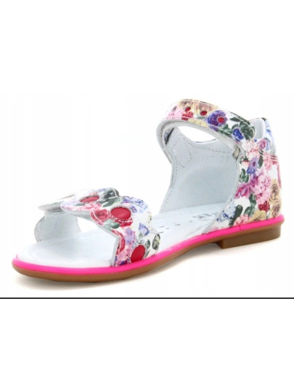 Sandały Buty Kolorowe Sandały na Rzep dla Dziewczynki Bartek t-16167/1g
