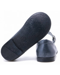 Eleganckie Granatowe Dziewczęce Baleriny Emel e 2672-1