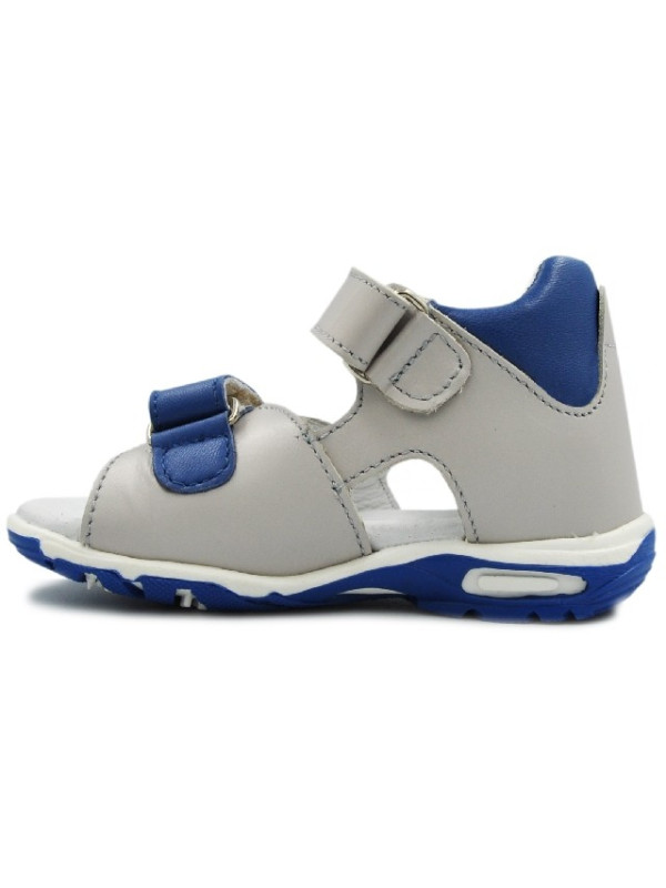 Szare Sandały Z Wysokim Zapiętkiem Dla Chłopca Jamet 191 II gatunek