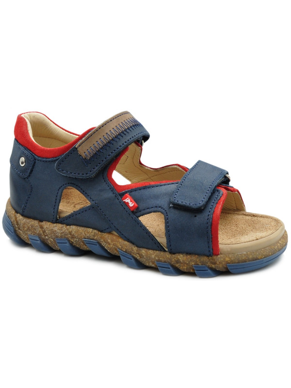 Sandały Buty Emel e 2095-15 Chłopięce Sandały z Wygodnym zapięciem na Rzepy