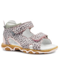 Sandały Buty Bartek 11144003 Dziewczęce Sandały na Rzepy - Panterka