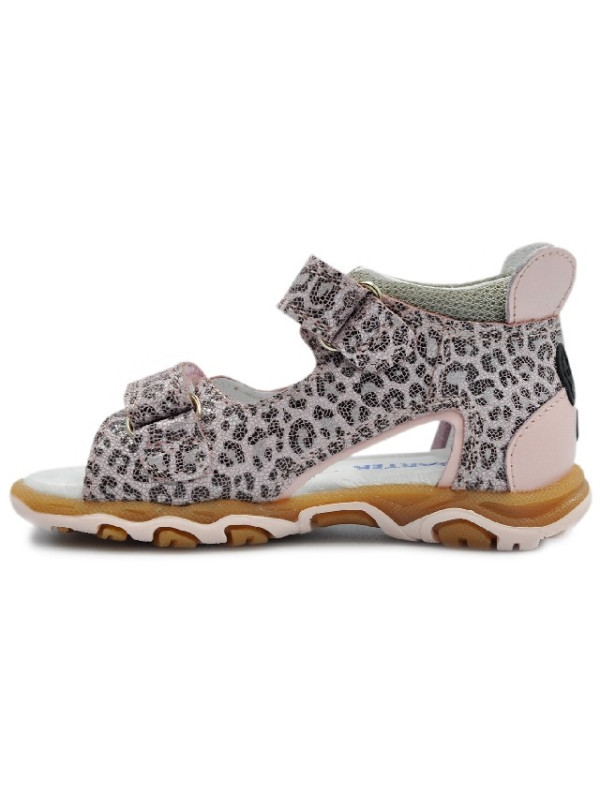 Sandały Buty Bartek 11144003 Dziewczęce Sandały na Rzepy - Panterka