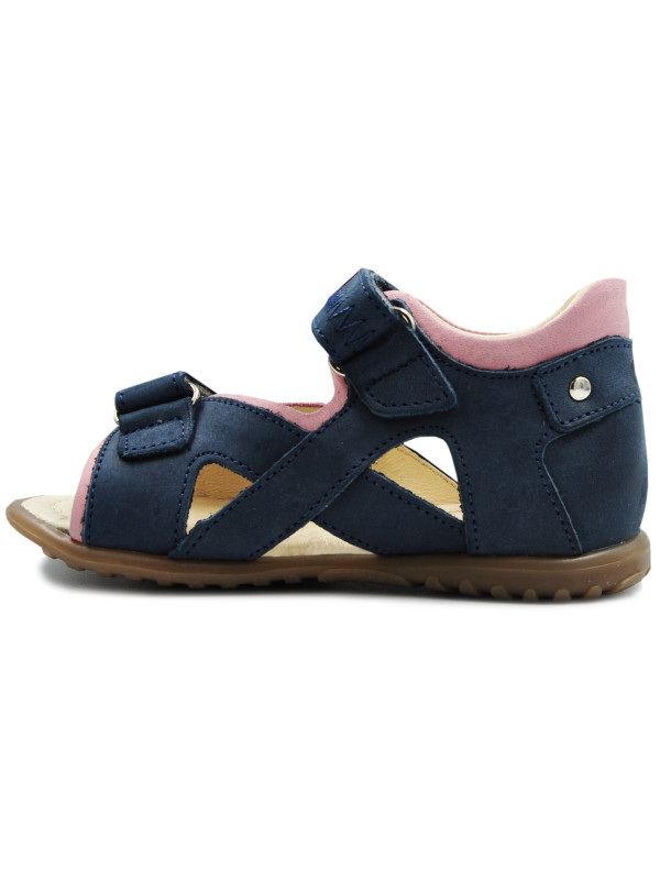 Sandały Emel 2086-24 Sandały dla Dziewczynki z wygodnym zapięciem na Rzepy