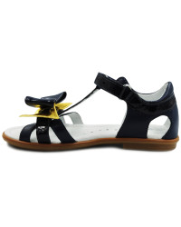 Sandały Buty Bartek w-36182/j36 w-39182/j36 Dziewczęce Sandały na Rzep z ozdobną Kokardką