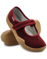 Pantofle Damskie Obuwie Domowe Dla Seniorów Seniorek Bordowe DR ORTO 197D003