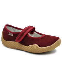 Pantofle Damskie Obuwie Domowe Dla Seniorów Seniorek Bordowe DR ORTO 197D003