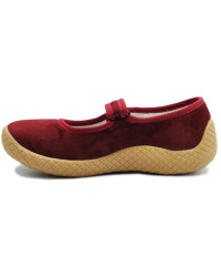 Pantofle Damskie Obuwie Domowe Dla Seniorów Seniorek Bordowe DR ORTO 197D003