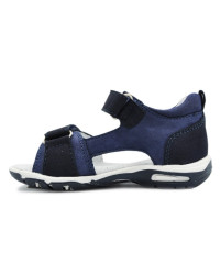 Sandały Buty Mido 21-05 granat-niebieski Chłopięce Sandały na Rzep