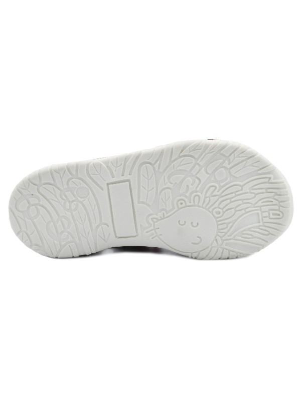 Sandały Buty Mido 162 wrzos-gwiazdki Dziewczęce Sandały na Rzep w Złote Gwiazdki