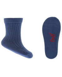 Skarpety Bawełniane Dla Chłopców Na Jesień Emel sbo 100-24 Niebieskie