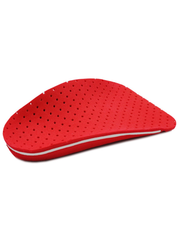 Korekcyjne wkładki do butów na płaskostopie podłużne Correct LS 3/4 kolor czerwony
