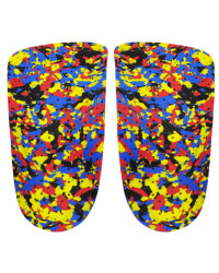 Ortopedyczne wkładki korytkowe na płaskostopie podłużne Correct LS 3/4 kolor kropki ciemny