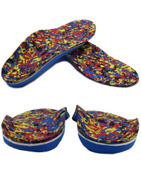 Wkładki Ortopedyczne CORRECT LS Korytkowe Supinujące Stopy Płasko Koślawe Kropki Ciemny