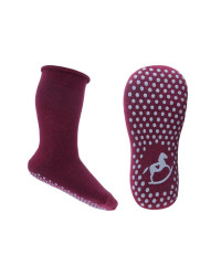 Skarpety Antypoślizgowe Dla Dziewczynek Emel SFA 100-25 Bordowe