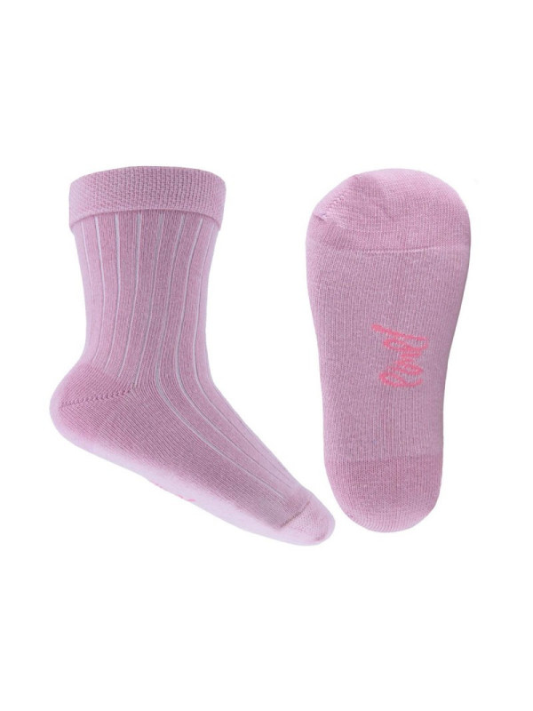 Skarpetki Niemowlęce Dla Dziewczynek Z Bawełny Emel sbo 100-33 Fioletowo Różowe