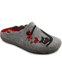Kapcie Damskie Filcowe Love Forever Kot Manitu-Home 320091-91 Jesień-Zima