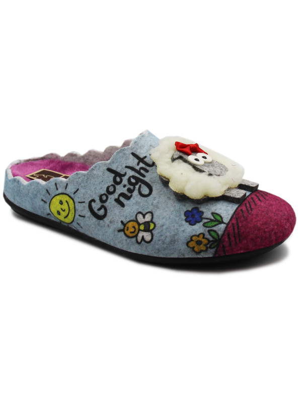 Kapcie Damskie Na Zimę Manitu 320092-00 Jesień-Zima