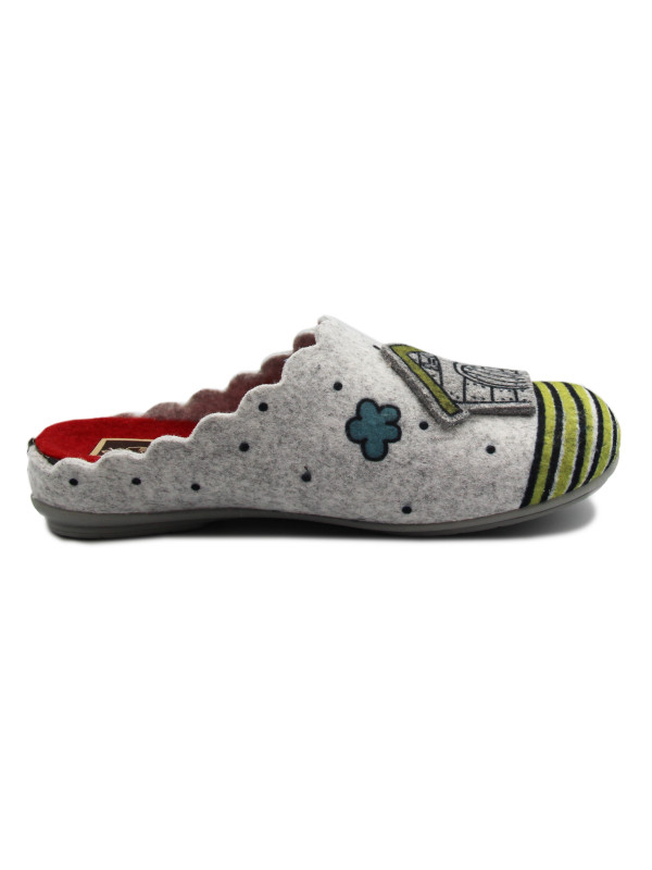 Kapcie Damskie Na Prezent Manitu 320102-91 Jesień-Zima