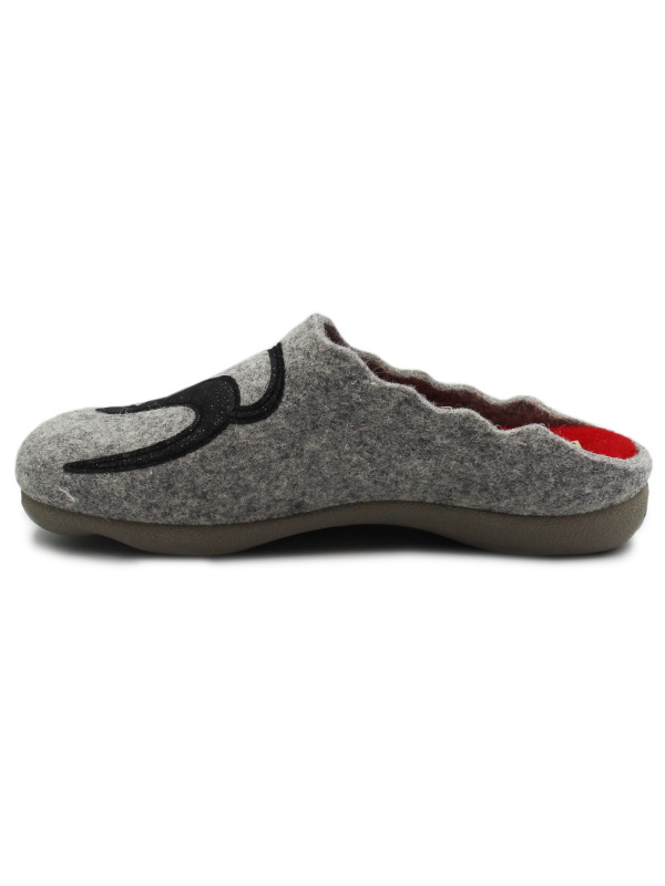 Kapcie Damskie Filcowe Love Forever Kot Manitu-Home 320091-91 Jesień-Zima