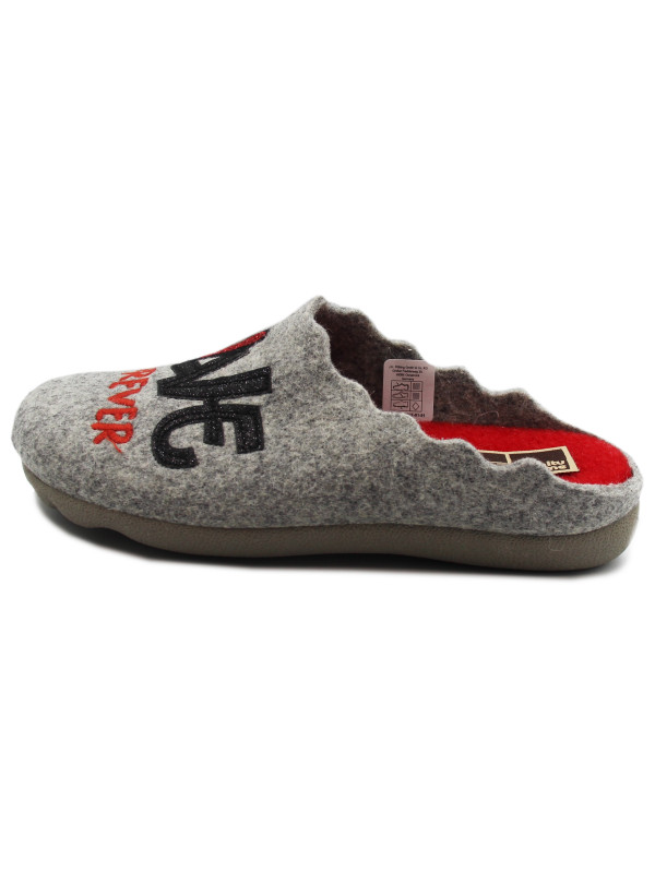 Kapcie Damskie Filcowe Love Forever Kot Manitu-Home 320091-91 Jesień-Zima