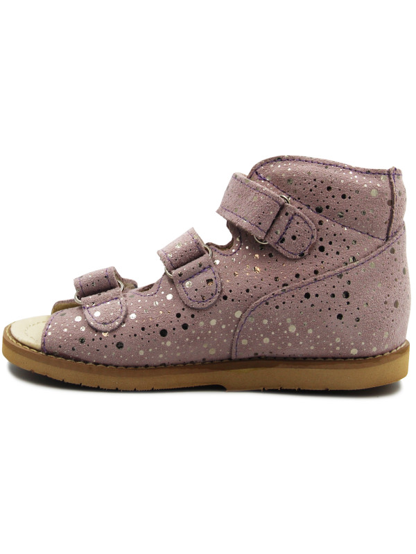 Sandały korekcyjne do przedszkola dla dziewczynki z obcasem thomasa Ameko 2020 Róż Fleck