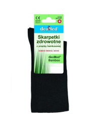 Czarne Skarpety Bezuciskowe Bambusowe DeoMed Bamboo