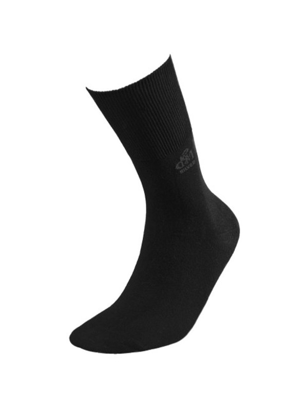 Skarpety Bawełniane Bezuciskowe Zdrowotne Czarne DeoMed Cotton Silver