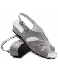 Eleganckie wygodne sandały na koturnie dla kobiet Suave 710112-91