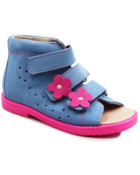 Kapcie zmienne do przedszkola dla dziewczynki z wysokim zapiętkiem Dawid