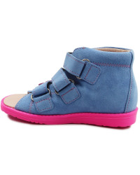 Kapcie zmienne do przedszkola dla dziewczynki z wysokim zapiętkiem Dawid