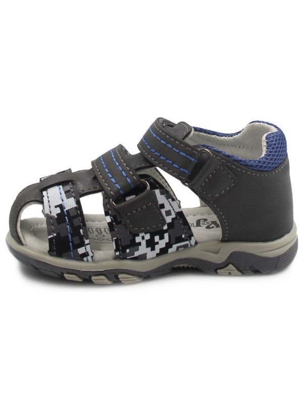 Sandałki Chłopięce Na Lato Szare Wojtyłko 1s23732