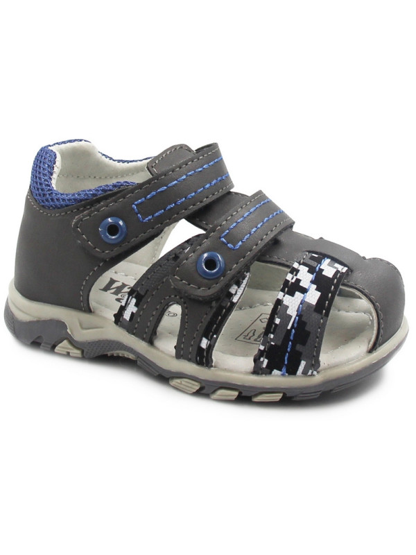 Sandałki Chłopięce Na Lato Szare Wojtyłko 1s23732