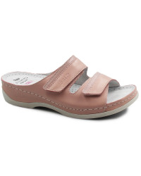 Różowe klapki Batz Rea z żelową wkładką i Memory Foam