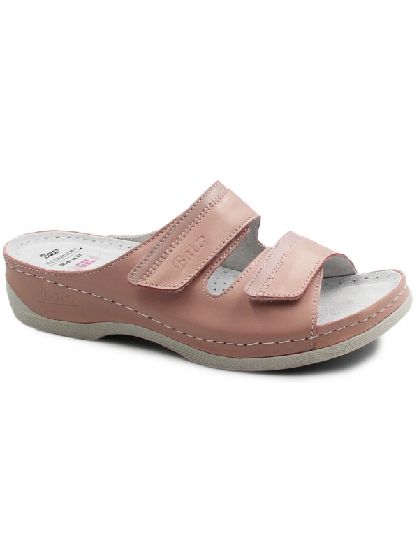 Różowe klapki Batz Rea z żelową wkładką i Memory Foam