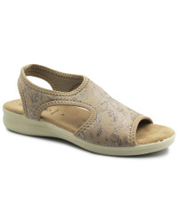 Damskie sandały z elastycznej i miękkiej tkaniny SANITAL-FLEX 8056.17