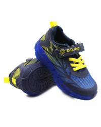 Buty na Wiosnę Dla Chłopca Sportowe Adidasy LED DD Step f061-391m Bermuda Blue