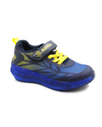 Buty na Wiosnę Dla Chłopca Sportowe Adidasy LED DD Step f061-391m Bermuda Blue