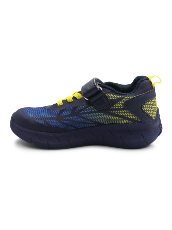 Buty na Wiosnę Dla Chłopca Sportowe Adidasy LED DD Step f061-391m Bermuda Blue