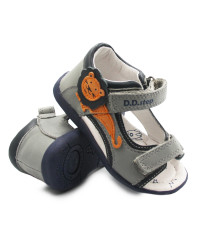 Chłopięce Sandały Do Nauki Chodzenia D.D.Step g075-357a grey